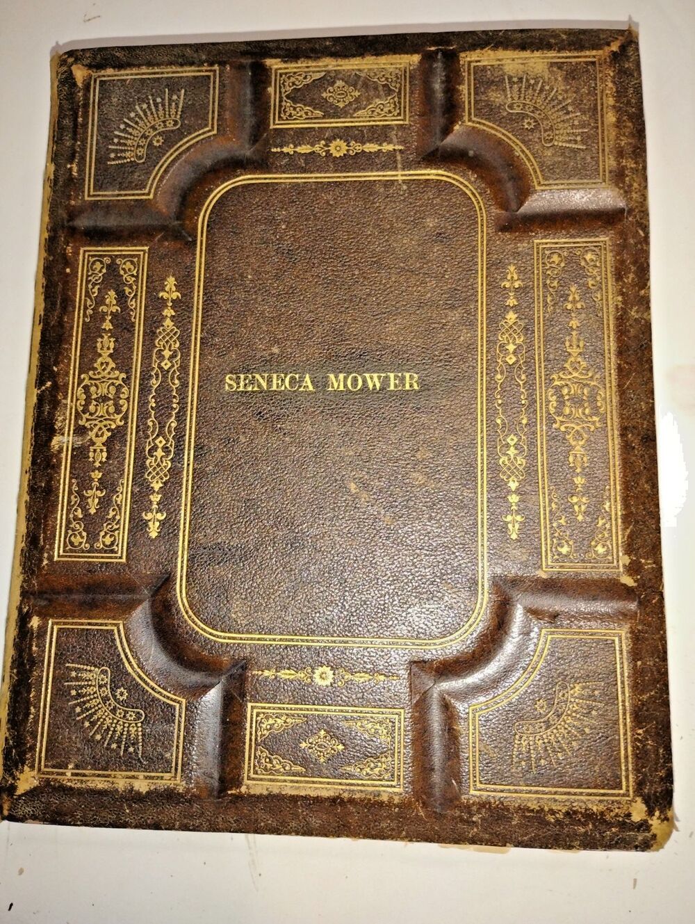 1872 Seneca Mow(r)er Family Bible Gilt Leather Apocrypha Potter & Co Excellent